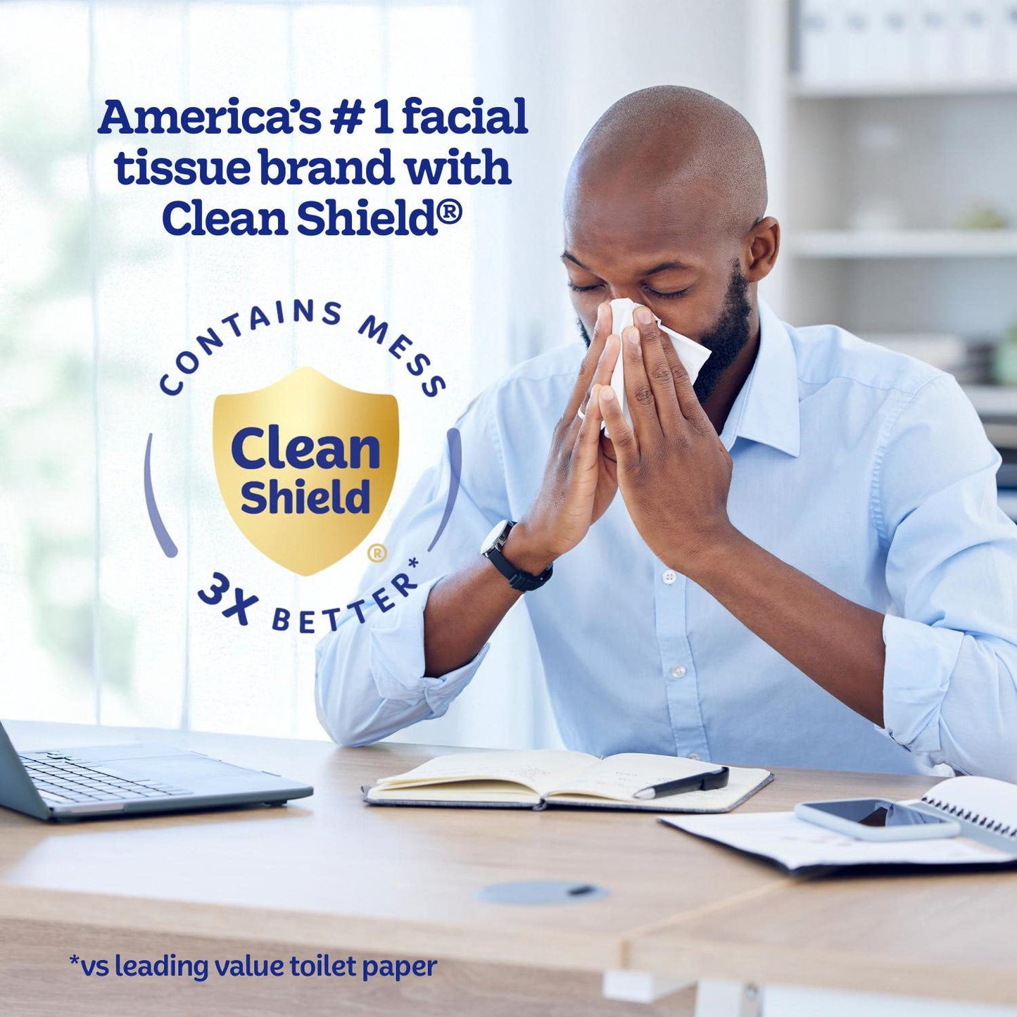 Kleenex Trusted Care Facial Tissues 12 Boxes 160-Count