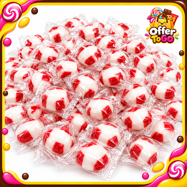 Soft Peppermint Puffs Infused with Real Peppermint Oil - Individually Wrapped, Handcrafted Artisanal Candy