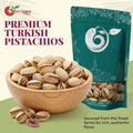 Turkish Pistachios Roasted & Salted Bulk Whole Premium Nut by NY Spice 8Oz-5Lb