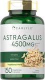 Astragalus Root Capsules 4500Mg | 150 Count | Vegetarian, Non-Gmo, Gluten Free Supplement