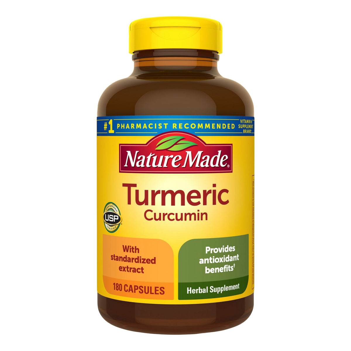 Nature Made Turmeric Curcumin 500mg Capsules, 180 ct.