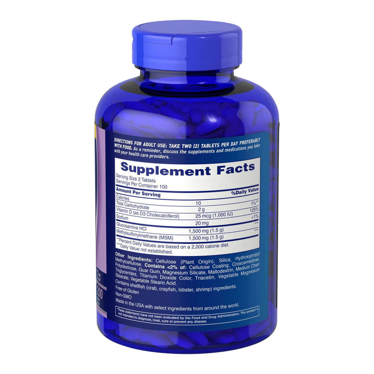 Osteo Bi-Flex 1,500mg Glucosamine HCl Tablets, 200 ct.