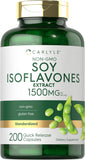 Soy Isoflavones for Women and Men 1500Mg | 200 Capsules | Non-Gmo, Gluten Free Extract Supplement