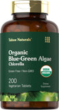 Chlorella Blue Green Algae 250mg | 200 Tablets | Vegetarian, Non-GMO, Gluten Free Supplement | Tahoe Naturals