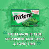 Trident Spearmint Sugar Free Gum, 12 Packs of 14 Pieces (168 Total Pieces)
