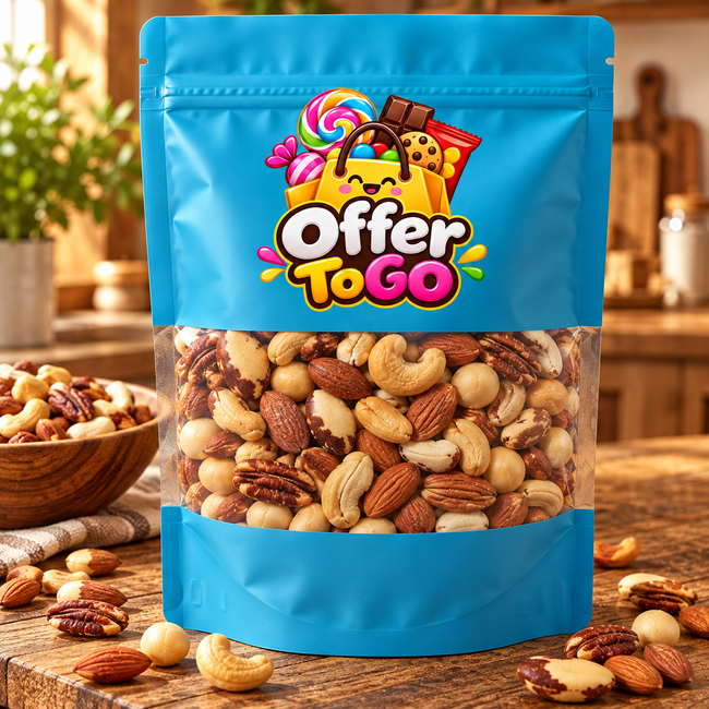 Fancy Mixed Nuts - Roasted & Salted Everyday Snack - Crunchy Blend Healthy Pack- No Peanuts