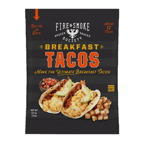 Fire & Smoke Society Breakfast Taco Seasoning Mix, 0.8 Ounce Packet Makes 12 Tacos