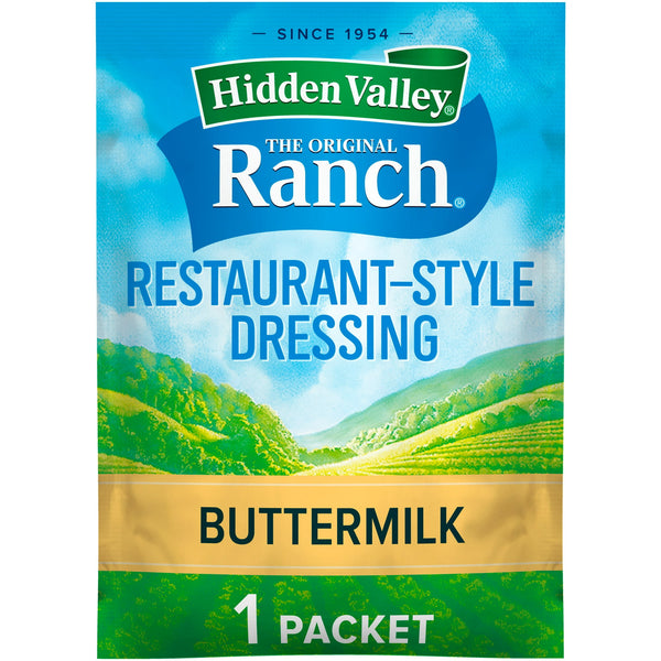 Hidden Valley Buttermilk 11 g Packet Gluten Free Ranch Salad Dressing and Seasoning Mix