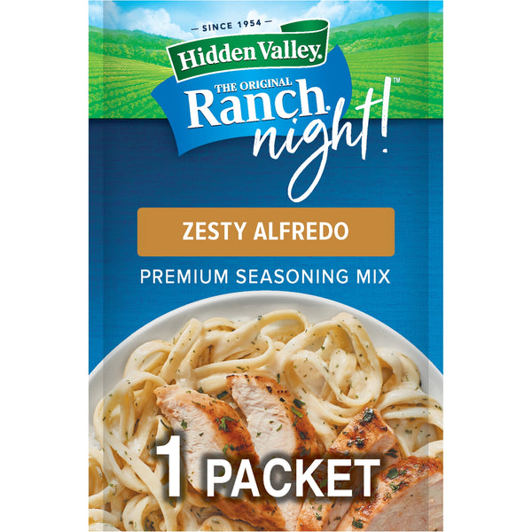 Hidden Valley Alfredo Ranch Night Zesty Alfredo Premium Seasoning Mix, 1 Oz