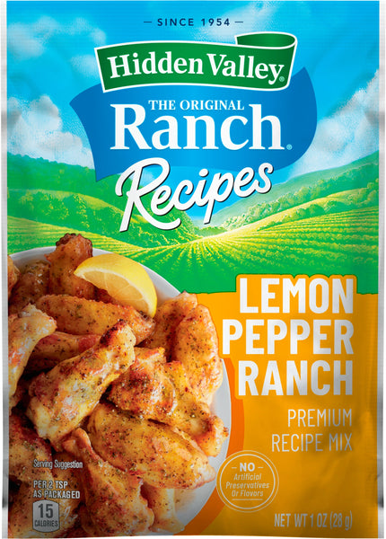 Hidden Valley Lemon Pepper Ranch Premium Recipe Mix, 1 Packet