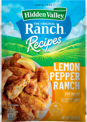 Hidden Valley Lemon Pepper Ranch Premium Recipe Mix, 1 Packet