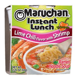 4 Packs Maruchan Lime Chili, Shrimp Instant Lunch Ramen Noodles Cup 2.25 Oz Each