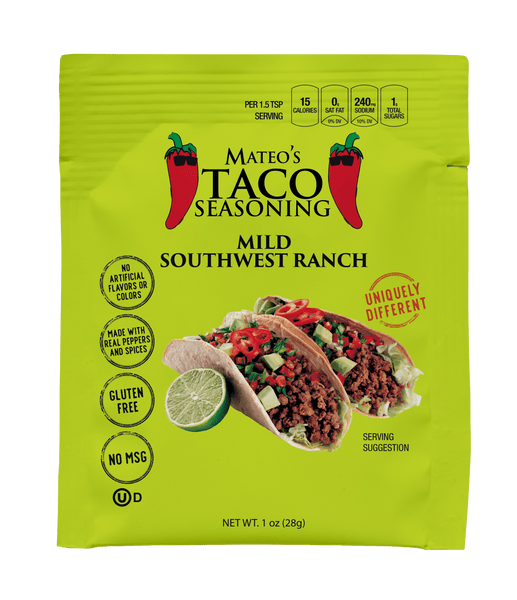 Mateo'S Mild Taco Seasoning Mild Southwestern Ranch