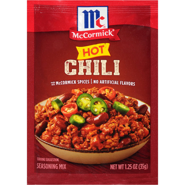 Mccormick Hot Chili Seasoning Mix, 35 g Envelope packaging may vary