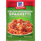 Mccormick Italian Mushroom Spaghetti Sauce Seasoning Mix, 42 g Envelope packaging may vary