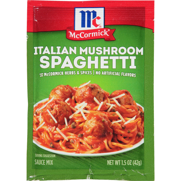 Mccormick Italian Mushroom Spaghetti Sauce Seasoning Mix, 42 g Envelope packaging may vary