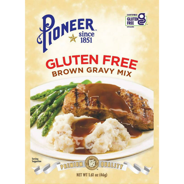 Pioneer Gluten Free Brown Gravy Mix 1.61 Oz. Packet Original Recipe 
