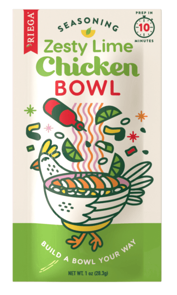 RIEGA Chicken Lime Gluten-Free Zesty Lime Chicken Bowl Seasoning Mix, , Net Wt. 1 Oz (28.3 G) packaging may vary