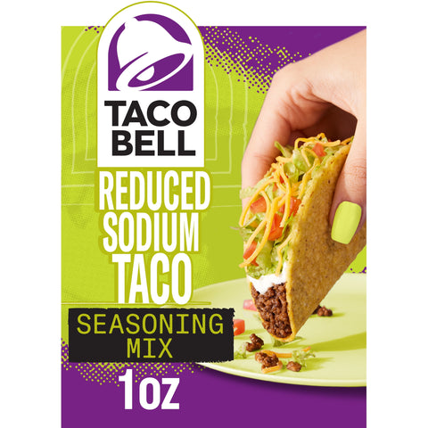 Taco Bell Reduced Sodium Seasoning Mix , 28 g packaging may vary