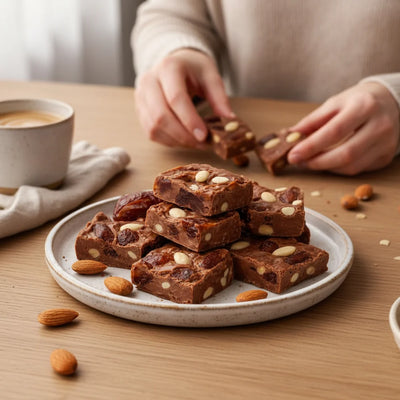 Dates & Almond Chocolate Bark