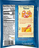 Ortega Taco 40% Less Sodium Seasoning Mix, 35.4 g packaging may vary