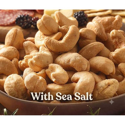 Roasted & Salted Cashew, Delicious – Crunchy Cashews with Sea Salt - Ready-to-Eat Pure Snack