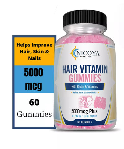 Biotin Hair Growth Gummies, Thicken & Improve Hair Health Compare to Sugarbear