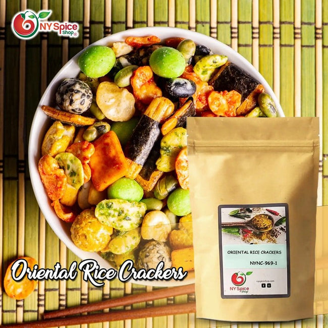 Oriental Rice Crackers Mix Crackers Bulk Snack by NY Spice 8Oz-5Lb