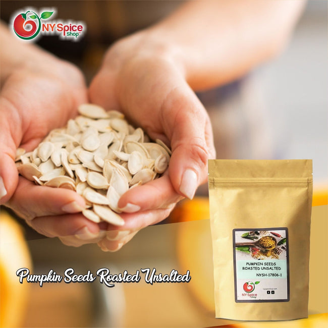 Pumpkin Seeds, Roasted, Unsalted, In-Shell Bulk Whole Snack by NY Spice 1Lb-5Lb