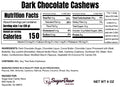 Dark Chocolate Covered Cashews