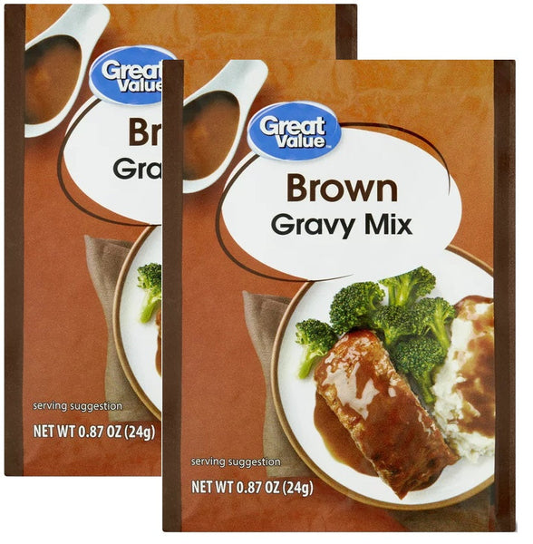 Pack of 2 Brown Gravy Mix, 0.87 Oz Each G&V.GV.gv