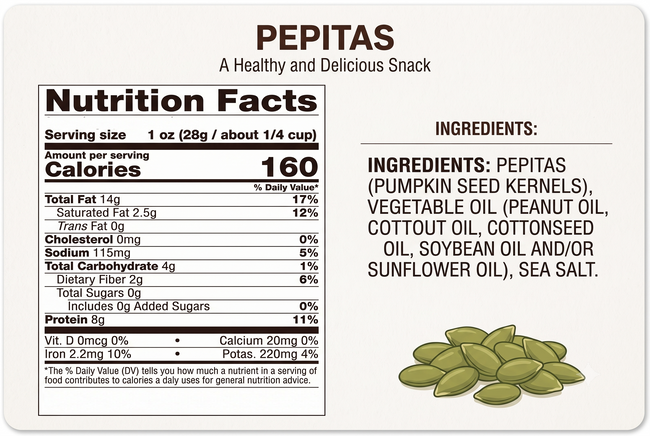 Roasted & Salted Pumpkin Seeds – Delicious Pepitas Snack, Nutty Crunch