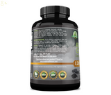 Organic Activated Charcoal Capsules 1200Mg Highly Absorbent Helps Alleviate Gas