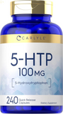 5HTP | 100Mg | 240 Capsules | 5 Hydroxtryptophan | Non-Gmo & Gluten Free Supplement