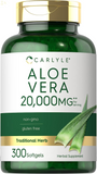 Aloe Vera Softgels 20,000Mg | 300 Count | Aloe Vera Gel Supplement | Non-Gmo, Gluten Free