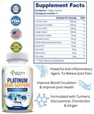 Platinum Joint Support Glucosamine, Chondroitin, Turmeric, MSM Pain Relief