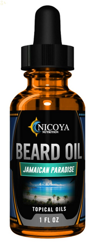 Beard Growth Oil - Fast Growing Beard Mustache Facial Hair Oil for Men, Jamaican