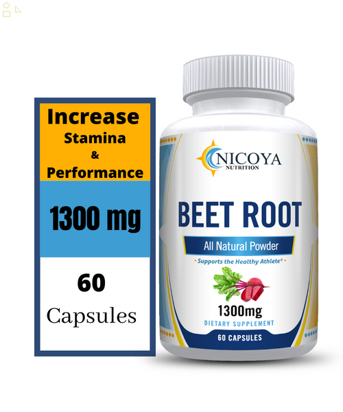 Nitric Oxide Booster Beets- 1300Mg, Aids in Healthy Circulation & Energy