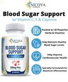 BLOOD SUGAR SUPPORT SUPPLEMENTS with Cinnamon Natural Glucose Control [2 Pack]