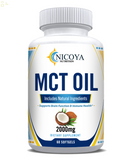 MCT Oil 2000Mg Soft Gel for Weight Loss, Immune Support, Skin & Brain Health