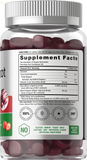 Beet Root Gummies | 6000Mg | 100 Count | Vegan, Non-Gmo, and Gluten Free Formula | Natural Strawberry Flavor | by