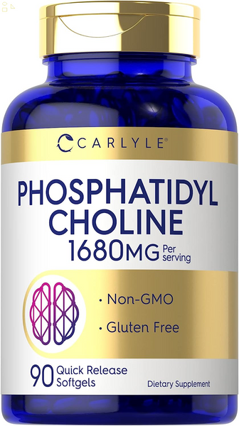 Phosphatidyl Choline | 1,680Mg | 90 Quick Release Softgels | Non-Gmo & Gluten Free Supplement