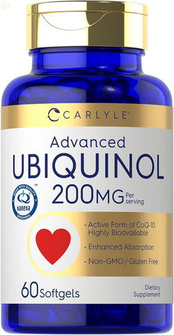 Ubiquinol 200Mg | 60 Softgels | Coq10 Supplement | Highly Bioavailable | Non-Gmo, Gluten Free