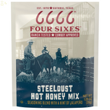 Four Sixes Steeldust Hot Honey Mix, Texas Style with a Hint of Jalapeno, 1.25 Oz Packet