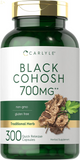 Black Cohosh Capsules | 700Mg | 300 Count | Non-Gmo, and Gluten Free Formula | Black Cohosh Root Extract Supplement