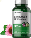 Echinacea Goldenseal Capsules | 1400Mg | 300 Count | Vegetarian, Non-Gmo, Gluten Free Extract Supplement | by