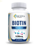 BIOTIN 10,000Mcg Hair, Skin & Nail Growth Vitamins, Nourish, Strengthen, Protect