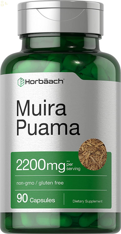 Muira Puama Extract 2200 Mg | 90 Capsules | Non GMO, Gluten Free Supplement | by
