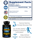 Tribulus Terrestris 1300Mg Testosterone Vitamin Supplement W/ 45% Saponins