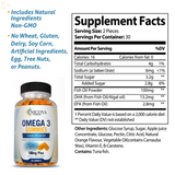 Omega 3 Fish Oil Gummies Extra Strength DHA & EPA, Brain, Heart & Joint Support